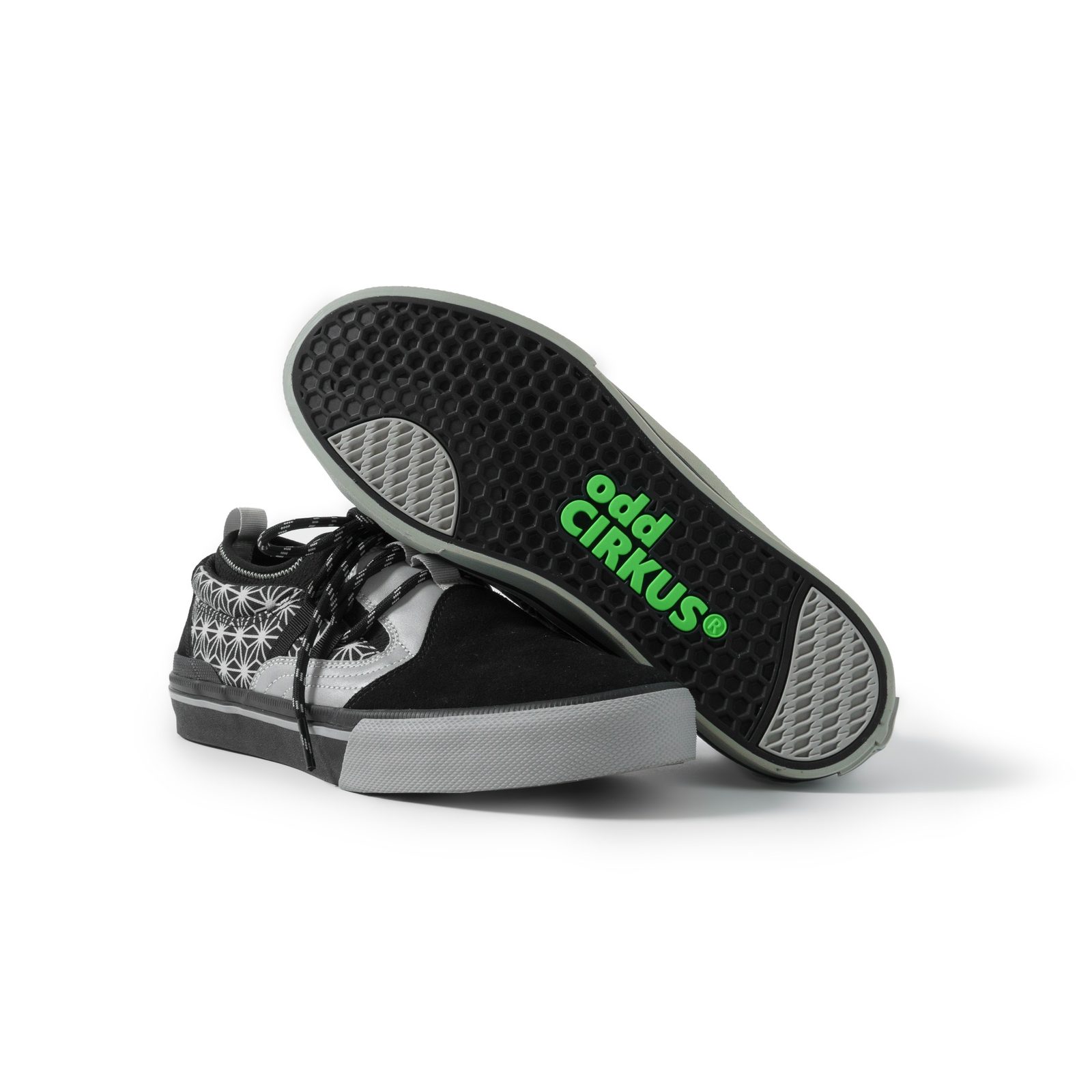odd CIRKUS SPINE Black Grey shoe